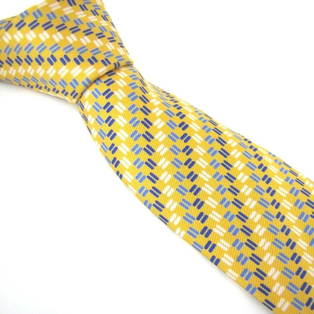 TURNBULL & ASSER Tie Dashes Checks Stripes Twill